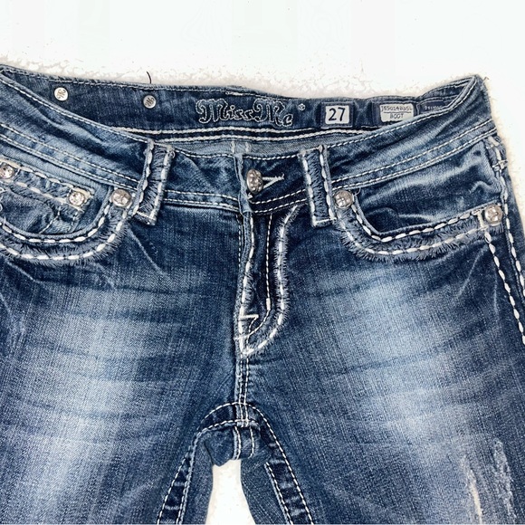 Miss Me Light Wash Bootcut Jeans - Picture 4 of 5